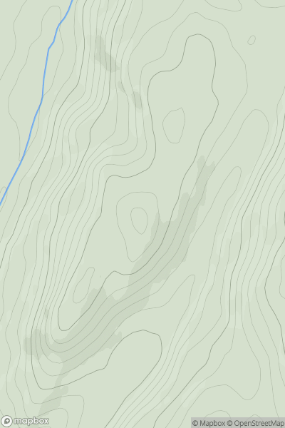 Thumbnail image for Barr Mor [Oban to Loch Fyne] [NR842996] showing contour plot for surrounding peak